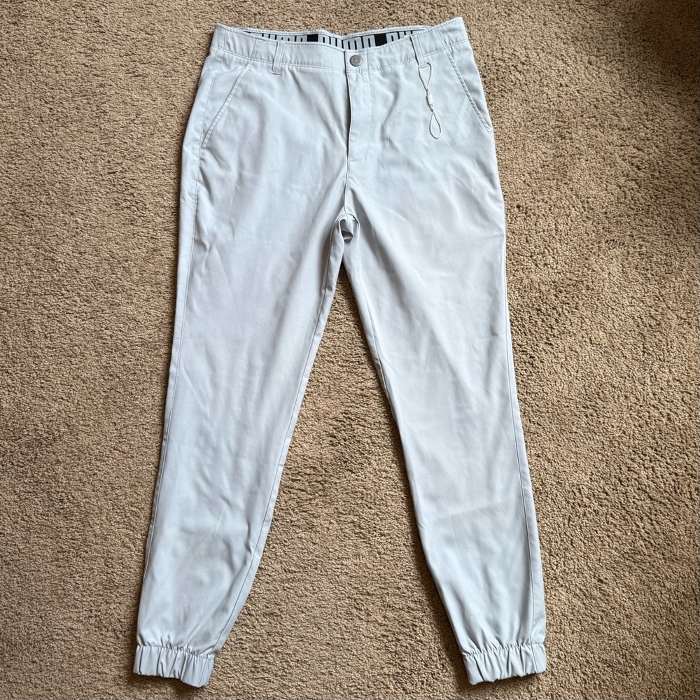 Puma Performance Golf Jogger Pants Men’s W32 Quarry Gray NWT